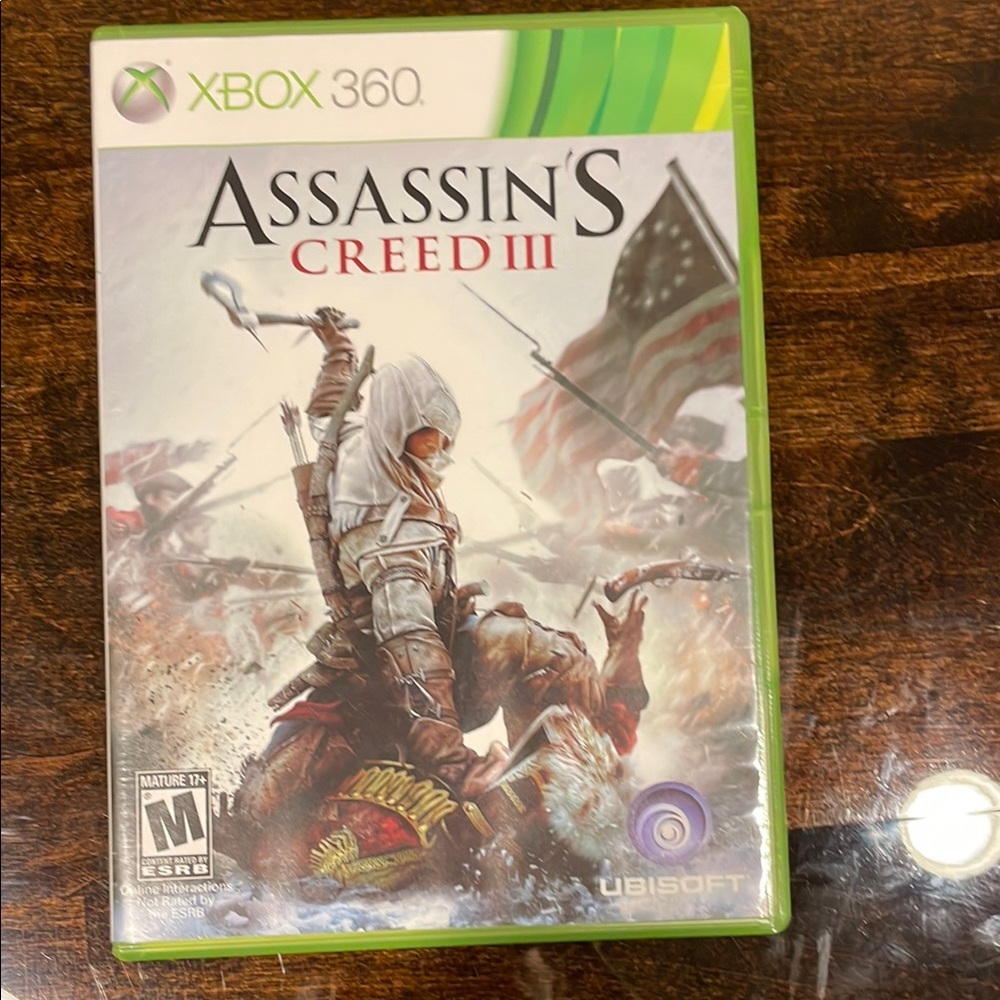 Assassin's Creed III for Xbox 360 - Green Case